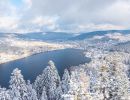 lac de gerarmder avec de la neige