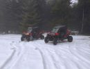 groupe quad randonne neige foret